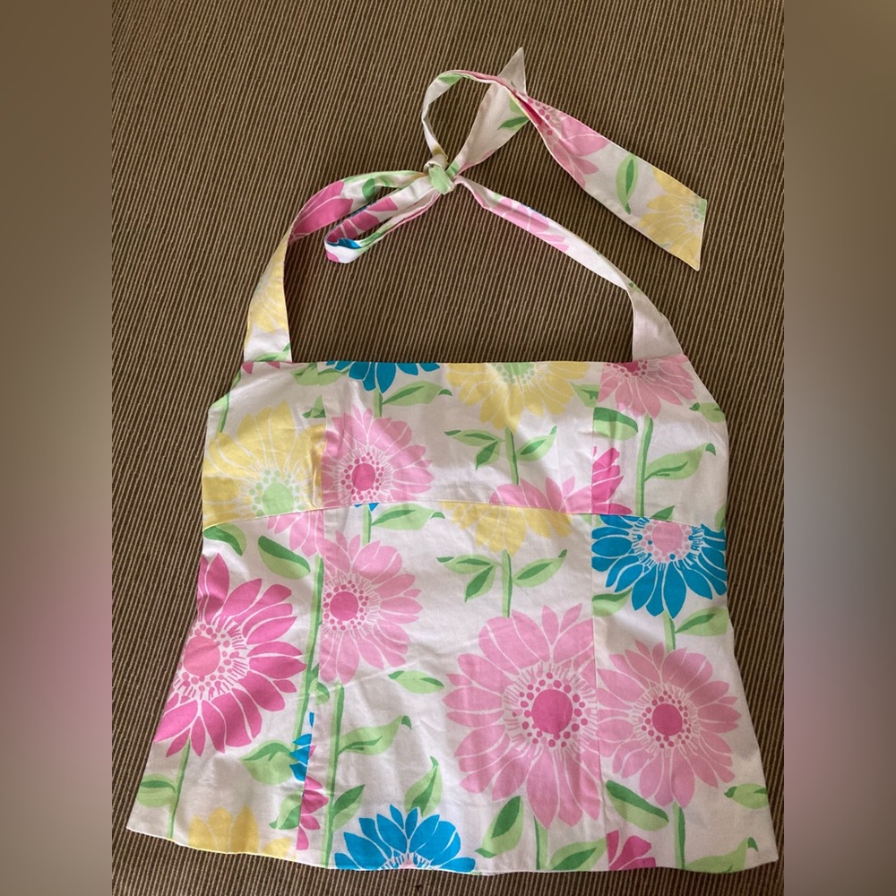 Lilly Pulitzer “White Label” Halter Top Size 8